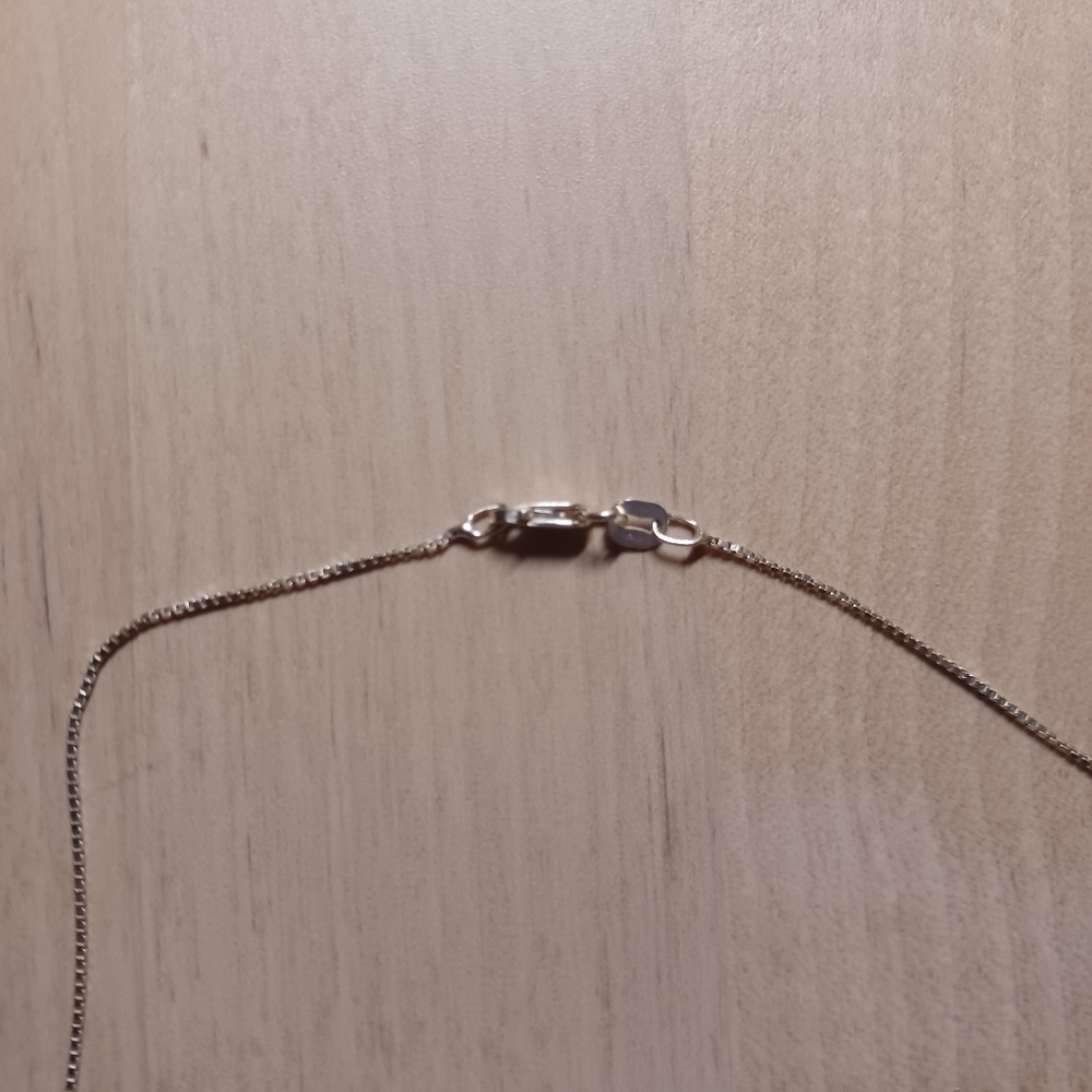 Diamond Necklace Pendant in Sterling Silver - Picture 2 of 8
